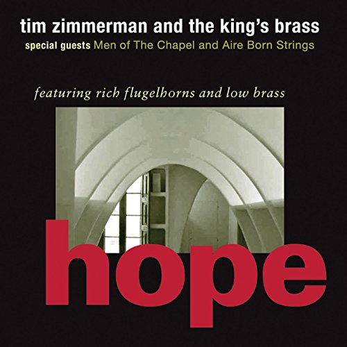 CD cover with black background, architectural arches, and the word "hope" in red.