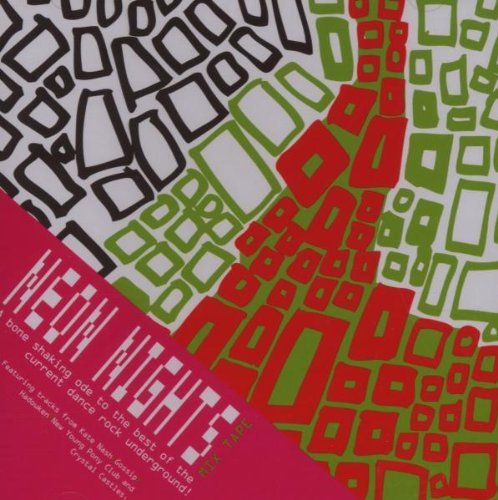CD cover with abstract geometric pattern in red, green, and black.
