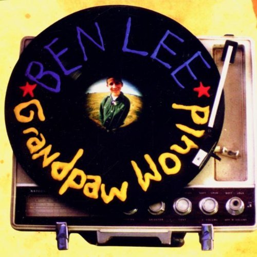 "Vinyl record on a turntable with Ben Lee's album 'Grandpaw Would' artwork."