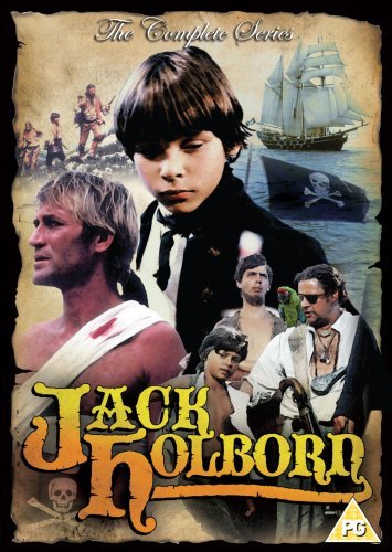 DVD cover for "Jack Holborn" featuring a young boy and pirates.