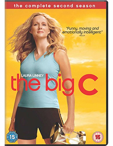 DVD case for "The Big C" Season 2, featuring Laura Linney against a yellow background.
