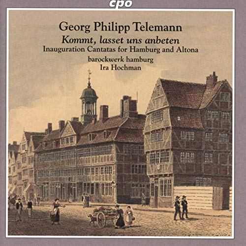 CD cover: Historical street scene with title and composer details.