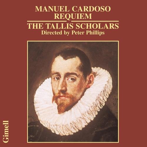 Red album cover with portrait of a man in ruffled collar.