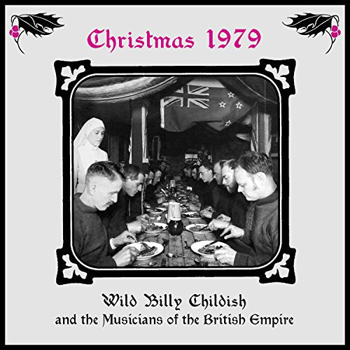 CD cover: black and white photo of men dining, Union Jack visible.