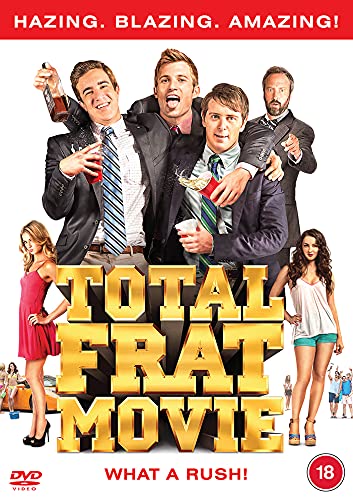 DVD cover for "Total Frat Movie" with men and women in party attire.