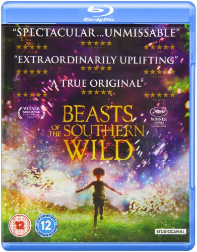 Beasts of the Southern Wild" Blu-ray cover featuring a child silhouetted in a marsh.