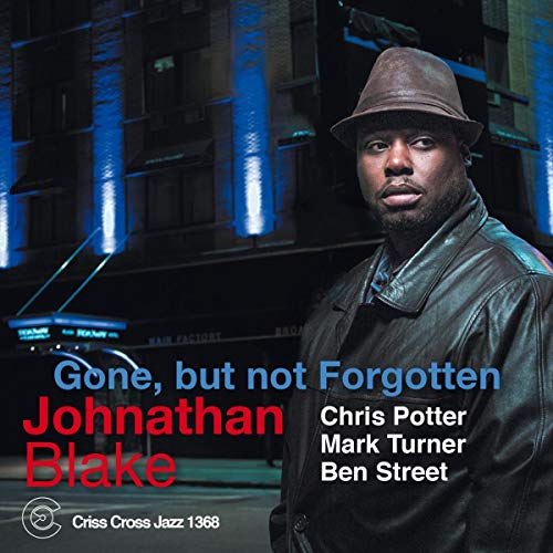 CD cover featuring Johnathan Blake in a hat and leather jacket.