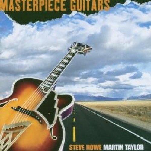 CD cover featuring an acoustic guitar against a cloudy sky and road.