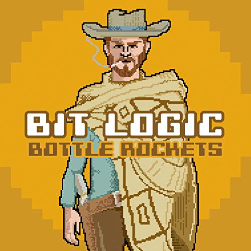 The image depicts a pixelated cowboy with a yellow background and text overlay.