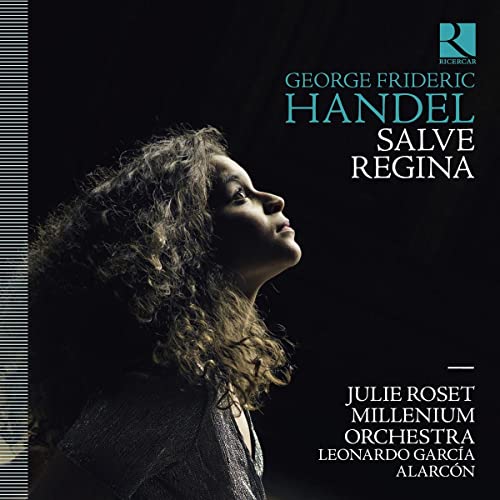 CD cover: woman’s profile, text “Handel Salve Regina”, and album details.
