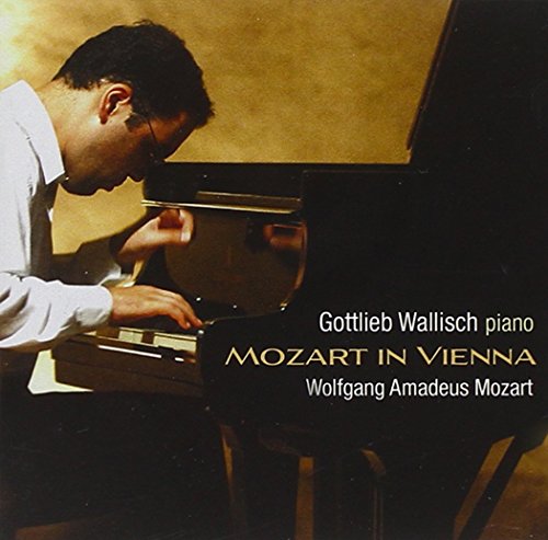 Pianist Gottlieb Wallisch playing a grand piano, CD cover art.