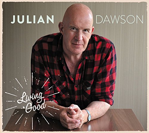 Album cover with a bald man in a red plaid shirt leaning on a table.