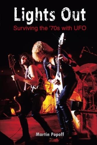 Book cover featuring two guitarists on stage, with red and yellow lighting.