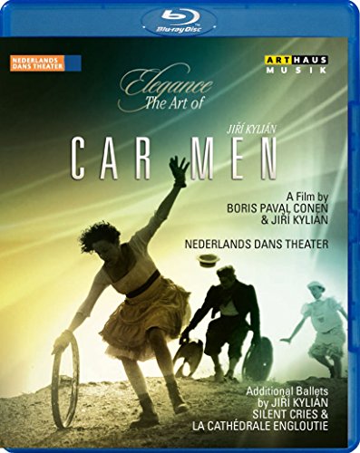 Blu-ray cover for "Carmen" ballet by Jiří Kylián, featuring dancers.