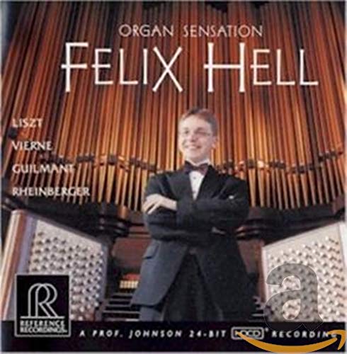 CD case for "Felix Hell - Organ Sensation," likely featuring organ imagery.