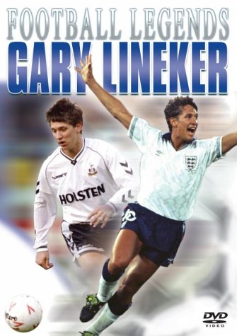 DVD cover featuring footballer Gary Lineker in action, with another player.