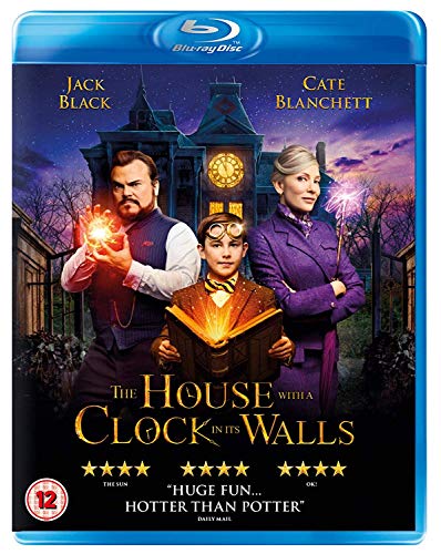 Blu-ray cover art featuring Jack Black, Cate Blanchett, and a boy holding a glowing book.