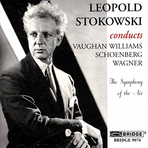 CD cover featuring Leopold Stokowski, composers listed, and "The Symphony of the Air.