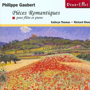 A CD cover featuring a painting of a red flower field under a blue sky.