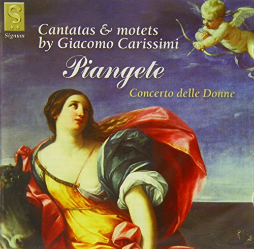 CD cover: Baroque painting of a woman and cherub, text “Piangete”.