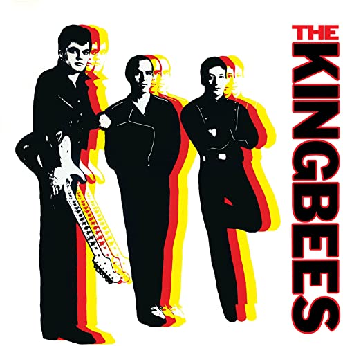 CD cover for The Kingbees featuring a silhouetted band with colorful overlays.