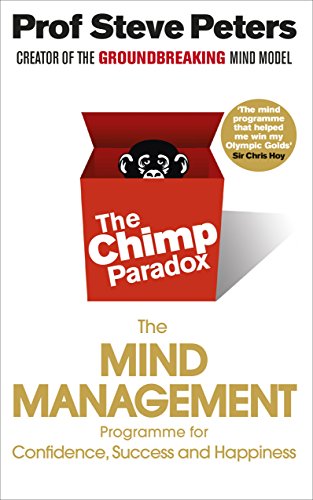 The image shows a book cover with a red box and a chimpanzee's face. For accessibility purposes, a suitable alt text could be: "Book cover with red box containing a chimpanzee's face."