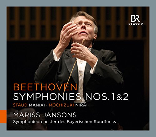 CD cover featuring Mariss Jansons conducting, with Beethoven's symphonies listed.