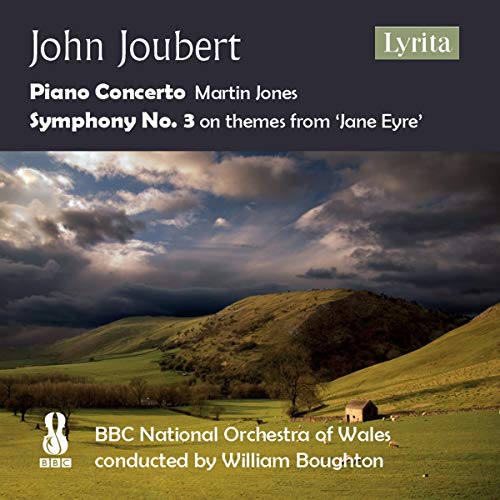 CD cover featuring a landscape with hills and cloudy sky, displaying classical music information.