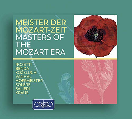 CD cover for “Masters Of The Mozart Era” with a red poppy.