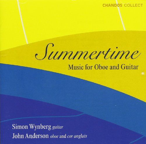 CD cover for "Summertime" featuring blue and yellow abstract design.
