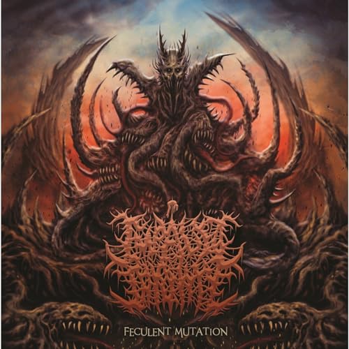 Dark, monstrous figure with claws and teeth, album cover art.