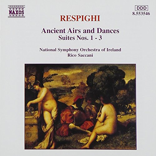 CD cover for Respighi’s “Ancient Airs and Dances” with Renaissance painting.