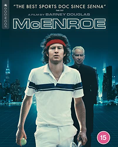 Blu-ray cover for the documentary “McEnroe” featuring John McEnroe.