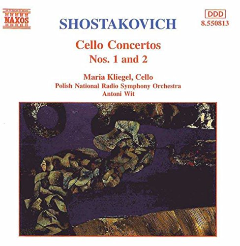 CD cover for Shostakovich cello concertos performed by Maria Kliegel.