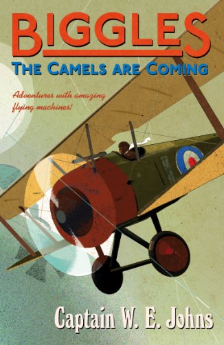"Book cover featuring an illustration of a vintage airplane with pilot inside."