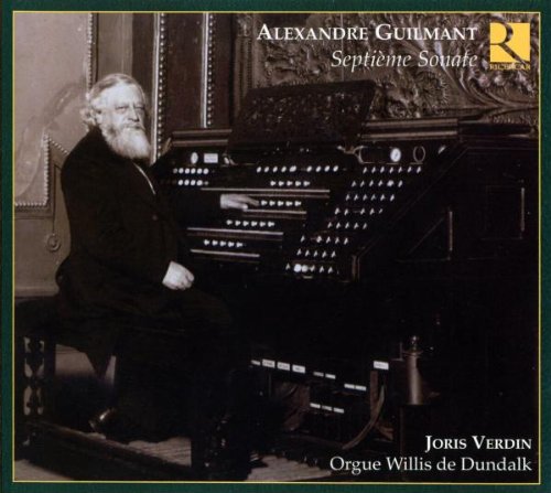 "CD cover featuring a man seated at an organ, in black and white."