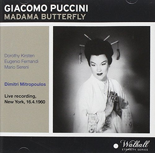 CD cover for Puccini’s Madam Butterfly featuring Dorothy Kirsten in costume.