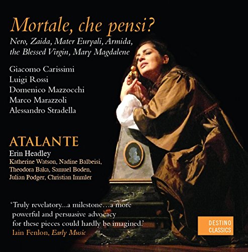 Atalante/Erin Headley CD cover featuring a man praying beside a framed portrait.
