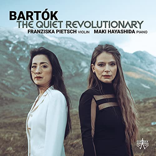 CD cover featuring two women against a blurred mountain backdrop.