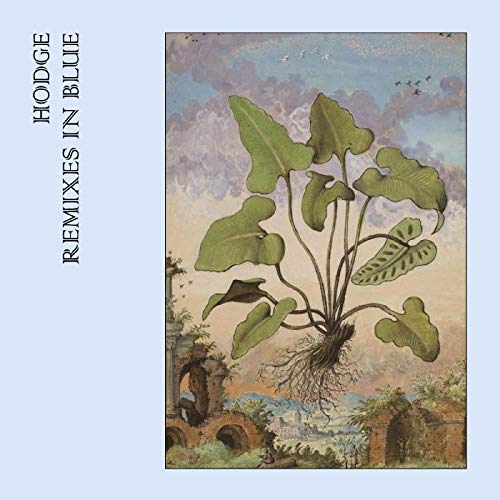 Vinyl album cover: painting of lush green plants against a cloudy sky.