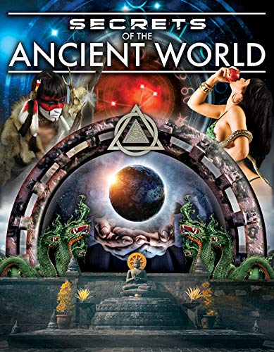 DVD cover for "Secrets of the Ancient World" with mystical imagery and ancient symbols.