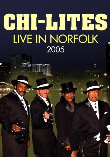 "Chi-Lites DVD cover featuring four men in suits and hats against a cityscape."