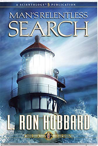 CD cover with a lighthouse against a stormy sky, text by L. Ron Hubbard.