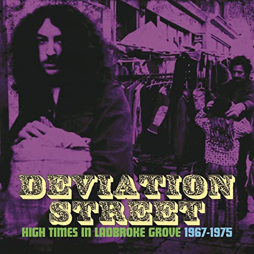 CD cover for "Deviation Street" featuring a man and street scene.