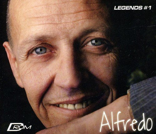 The image is a CD cover with a man's face and text. Alt text: CD cover featuring a close-up of a man's face with "Alfredo" written.