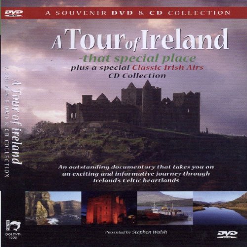 "A DVD and CD collection cover featuring an Irish castle and scenic landscape images."