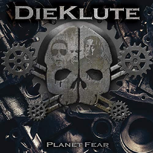 CD cover: skull with faces, gears, and band name "Die Klute".