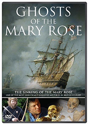 DVD cover depicting a historical sailing ship, the Mary Rose, and skeletal remains.