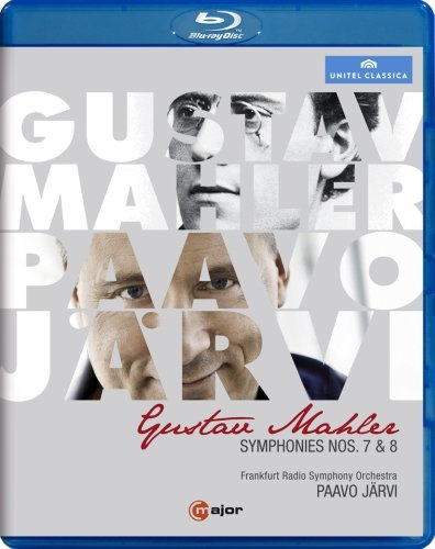 Mahler Blu-ray case with a collage of black-and-white portraits and text overlay.