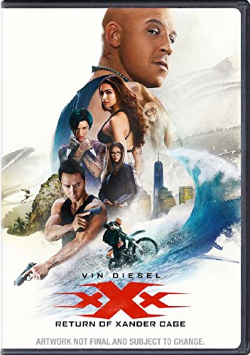 Movie poster for "xXx: Return of Xander Cage" featuring Vin Diesel and cast.